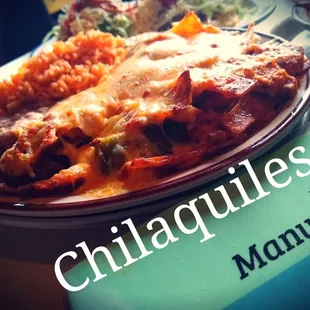 a plate of mexican food