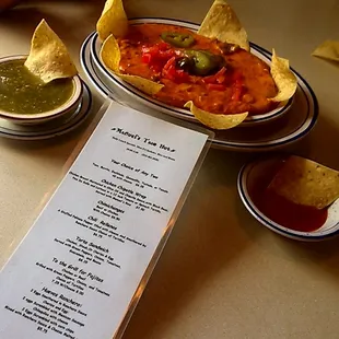 We always start with Hot Bubbling Chicken and Chorizo delicious  Love