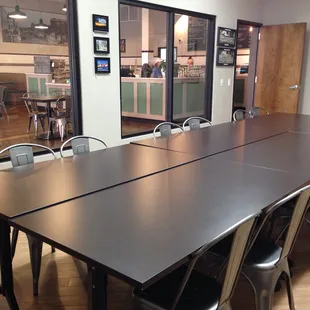 Our private room is perfect for your small-group gatherings!  There's no charge to reserve.  Simply call ahead for availability.