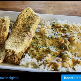 Flounder and etouffee