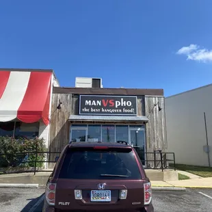 the front of the restaurant