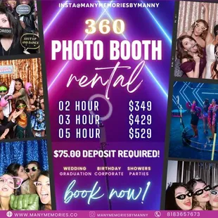 360 booth rental