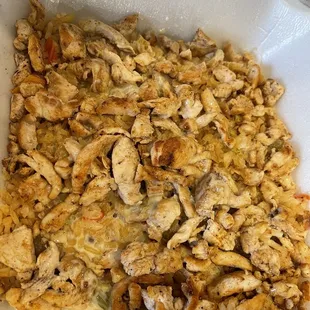 Togo chicken cheese n rice