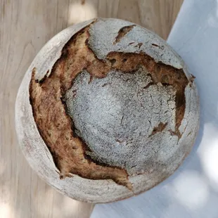 a round loaf of bread