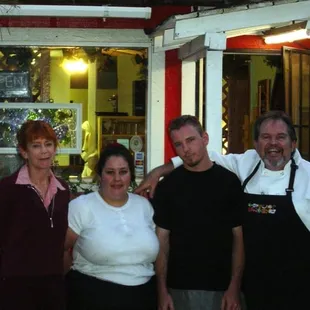 Deb on the left Chef Patrick on the right