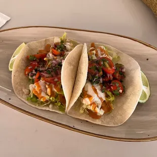 Shrimp tacos- Happy Hour Menu