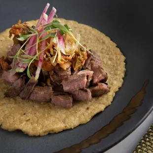 a plate of food on a table