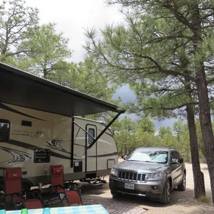 A tranquil escape nestled in the piney forests southeast of Albuquerque.