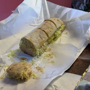 My coworker ordered a large.  Da m it was huge