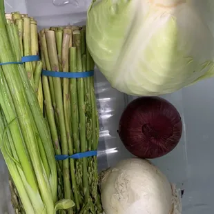 a variety of vegetables