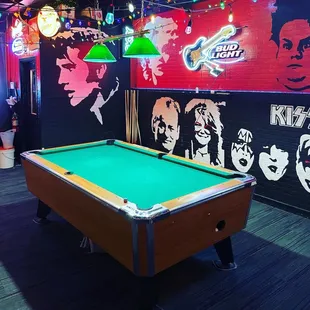 a pool table