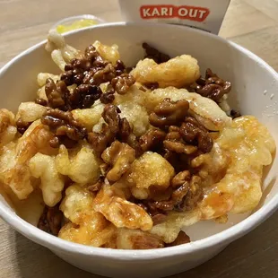 That's weird they left the Shrimp tails on the Walnut Shrimp.