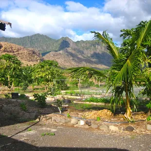 The majestic Waianae Moutains serve as a beautiful backdrop to this quaint outfit