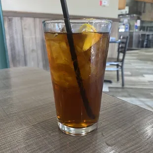 Iced Unsweetened Tea with Lemon