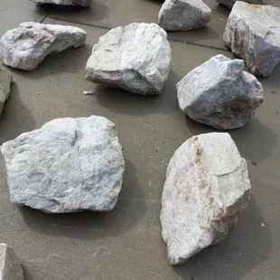 Teton Marble boulders.