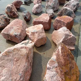 Royal Gorge pink boulders.