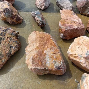 Royal Gorge pink boulders.