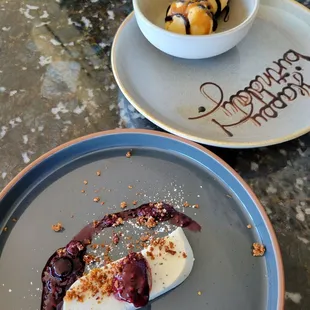 Creme fraiche and ice cream