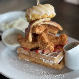 Texas Chicken &amp; Bacon Waffle