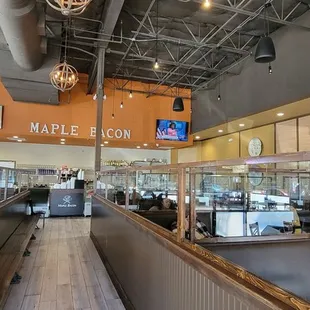 the inside of the restaurant