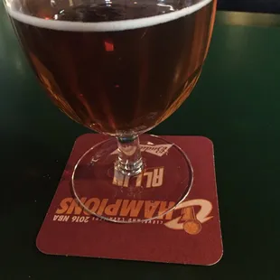 Kentucky bourbon barrel ale on tap