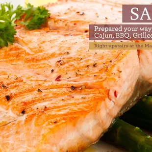 Salmon special at the Maple Creek restaurant.