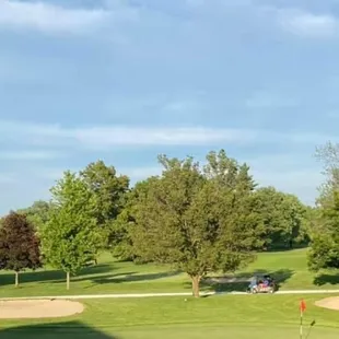 Maple Creek Golf &amp; Country Club from the dining room deck.