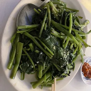 Healthy Ong Choy Greens