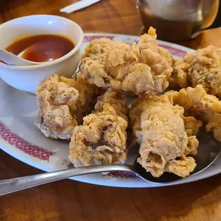 Maple Garden fried chicken, I will maintain it is one of the better ones on the island.