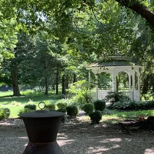 The Gazebo just right of the outdoor patio and gathering area!