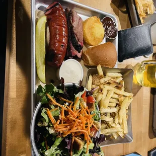 Brisket  Sausage Plate