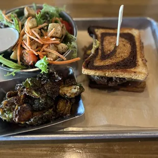 Amazing  Patty Melt and Ml Brussels Sprouts