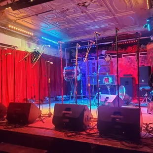 The stage during setup