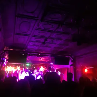 The crowd during a Rebirth Brass Band set at the Maple Leaf Bar.