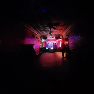 Back of the dance hall before the crowd arrives