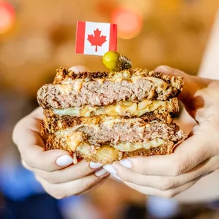 Canadian Patty Melt Maple Leaf Diner Style