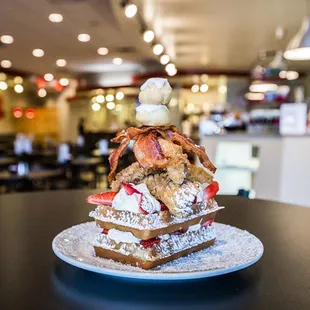 Chicken, Bacon and Waffles