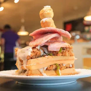 Steak Waffles as seen on Food Network&apos;s Incredible Edible America