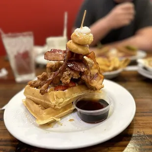 Chicken and *Chicken, Bacon &amp; Waffles