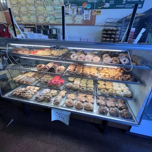 a display of pastries