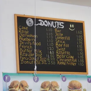 donut menu