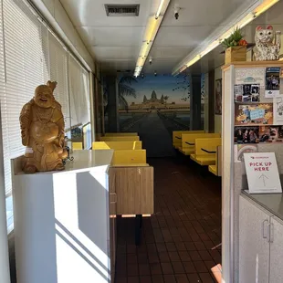 the inside of a restaurant