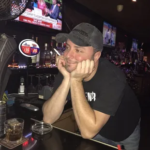 How the bartender feels about his job...