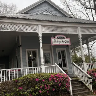 the front of the building