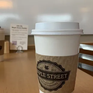 a cup of coffee
