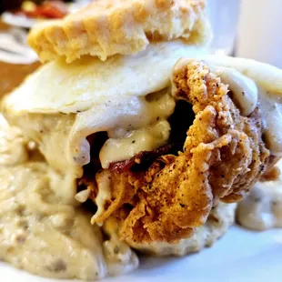 a fried chicken sandwich