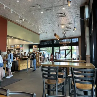 the interior of the restaurant