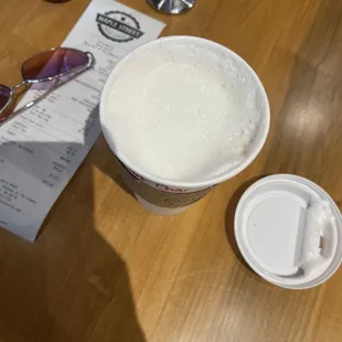 Hot chai latte. Great flavor.