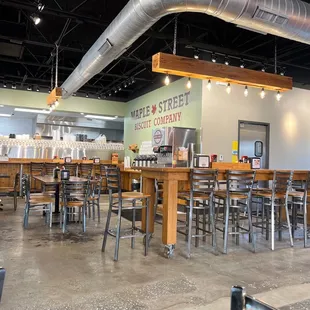 the interior of the restaurant