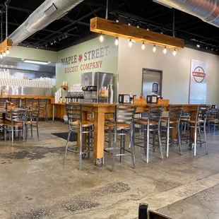 the interior of the restaurant